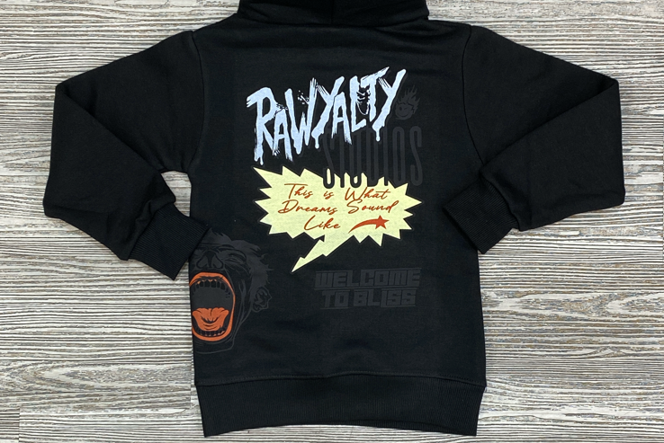 Rawyalty- raw studios sweatsuit (black) (kids)