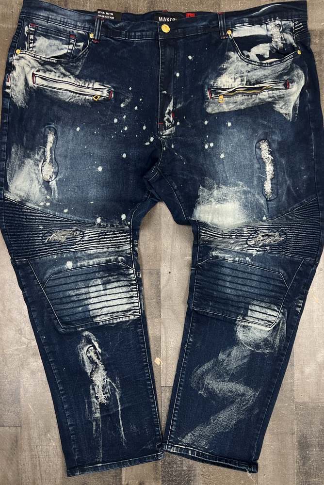 Makobi- moto jeans w/ zippers