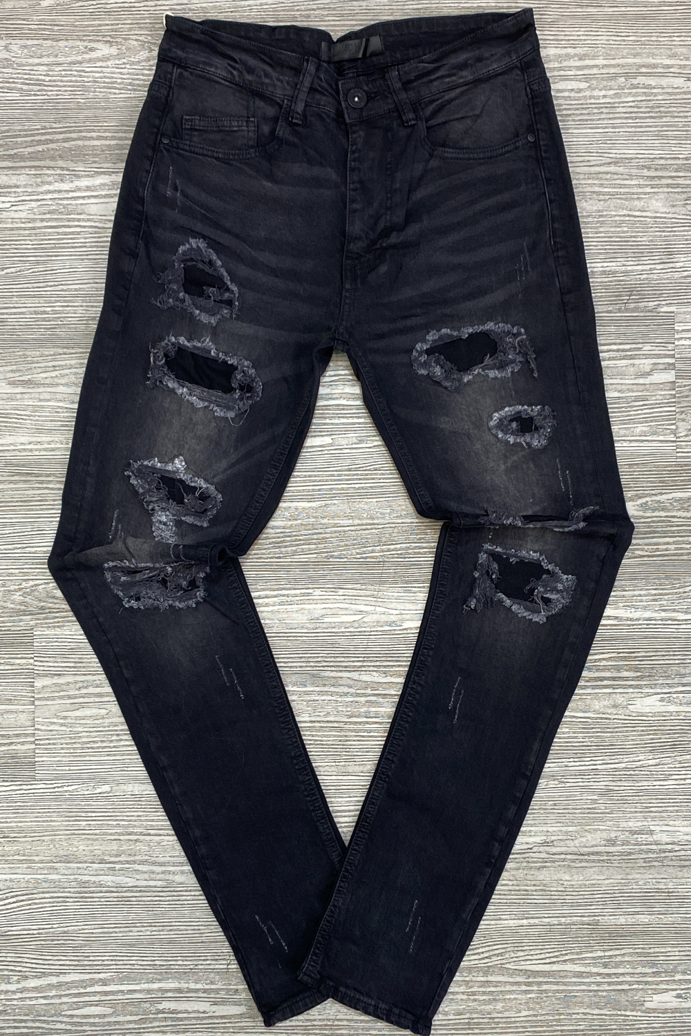 KDNK- patched jeans (black)
