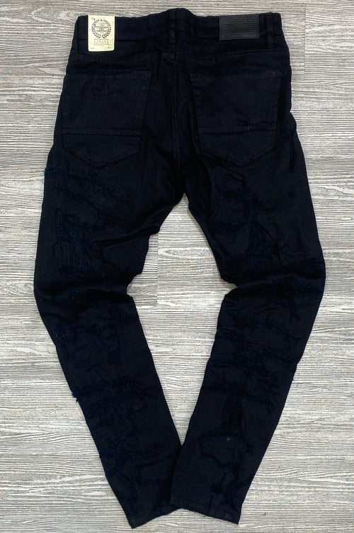 
                  
                    Jordan Craig- heavy shredded & repaired jeans (black)
                  
                