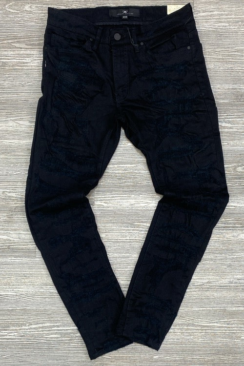 Jordan Craig- heavy shredded & repaired jeans (black)