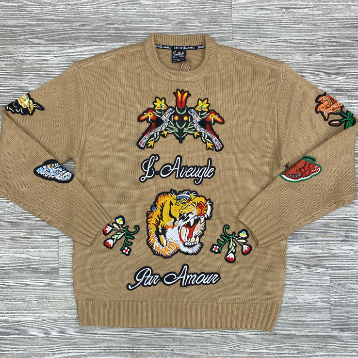 Switch- for love sweater (khaki)