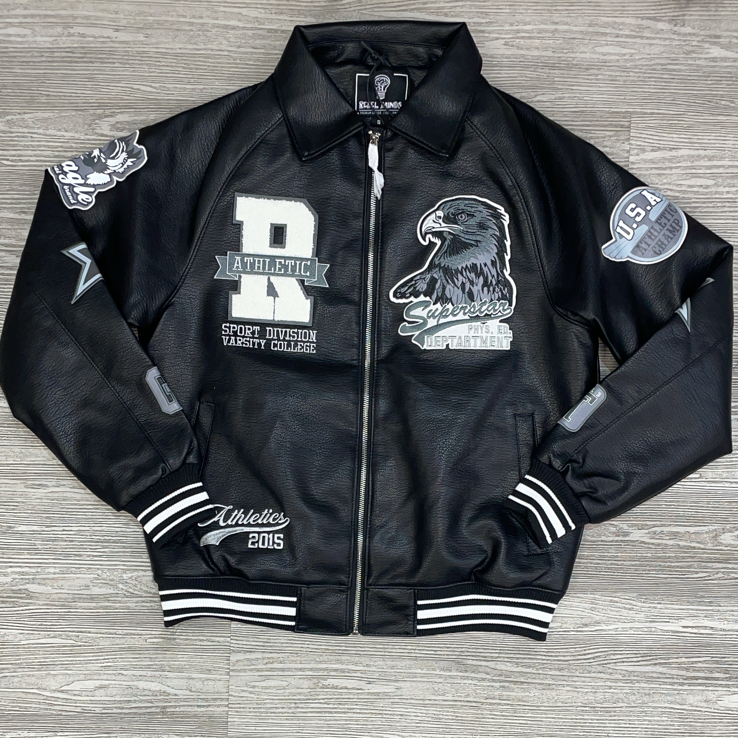 Rebel Minds- USA varsity jacket (black)