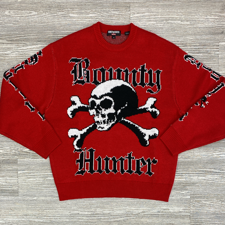 Supreme x Bounty Hunter- knit sweater (red)