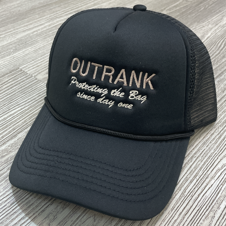 Outrank- protecting the bag foam trucker hat