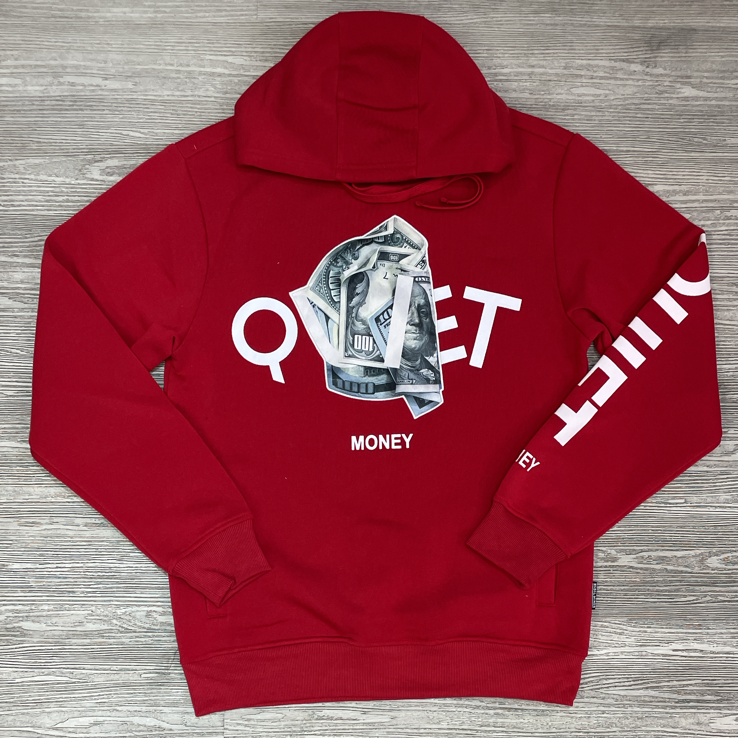 Rebel Minds - quiet money  hoodie (red)