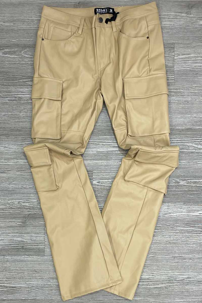 Rebel Minds- r3bel cargo pants(khaki) – Major Key Clothing Shop