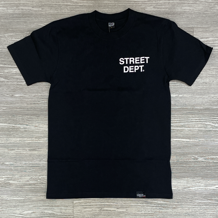 Planet of the grapes- street dept. ss tee (black)
