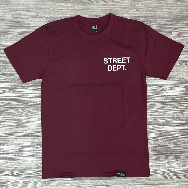 
                  
                    Planet of the grapes- street dept. ss tee (burgundy)
                  
                