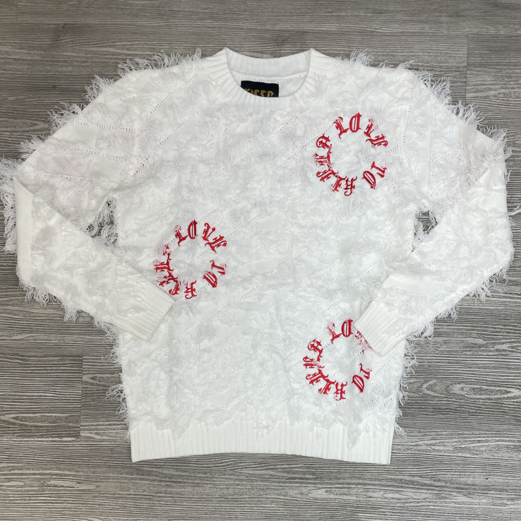 Kleep - pindle sweater(white)