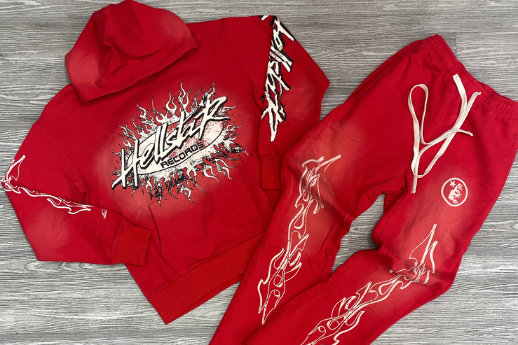 Hell Star - sweatsuit stacked (red)