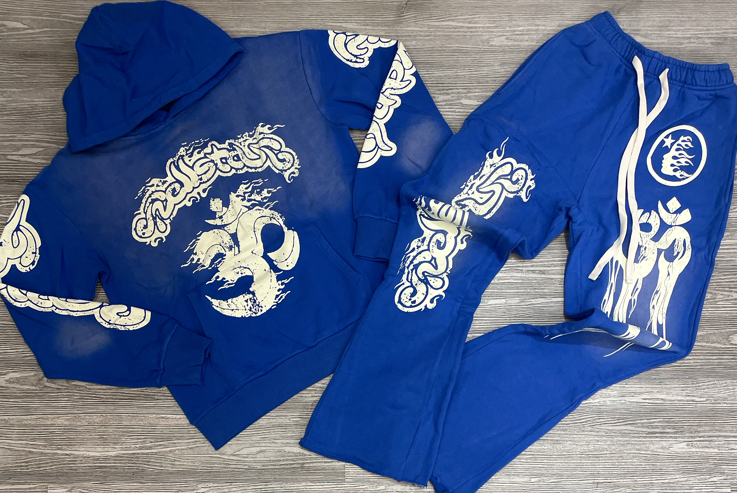 Hell Star - sweatsuit stacked (blue)