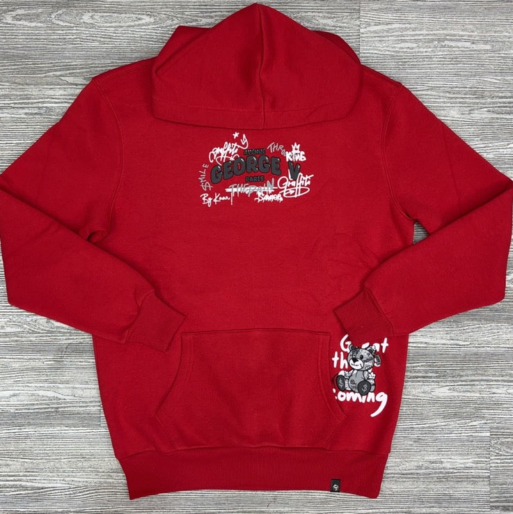 George V- the pain hoodie (red)