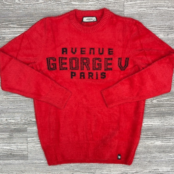George V- fuzzy sweater (red)