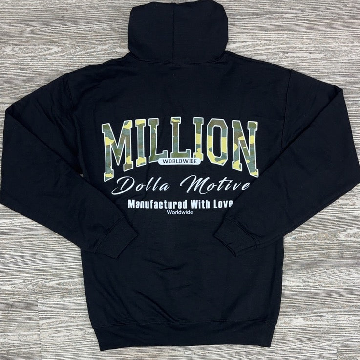 
                  
                    Million Dolla Motive- manufactured with love zipper hoodie
                  
                
