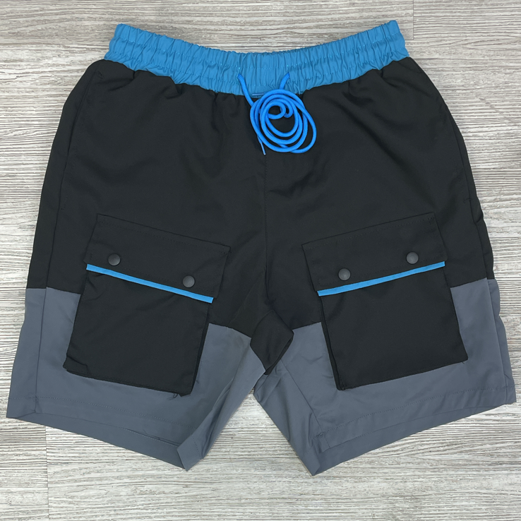 Hudson- ruthless scorpion shorts (black/blue)