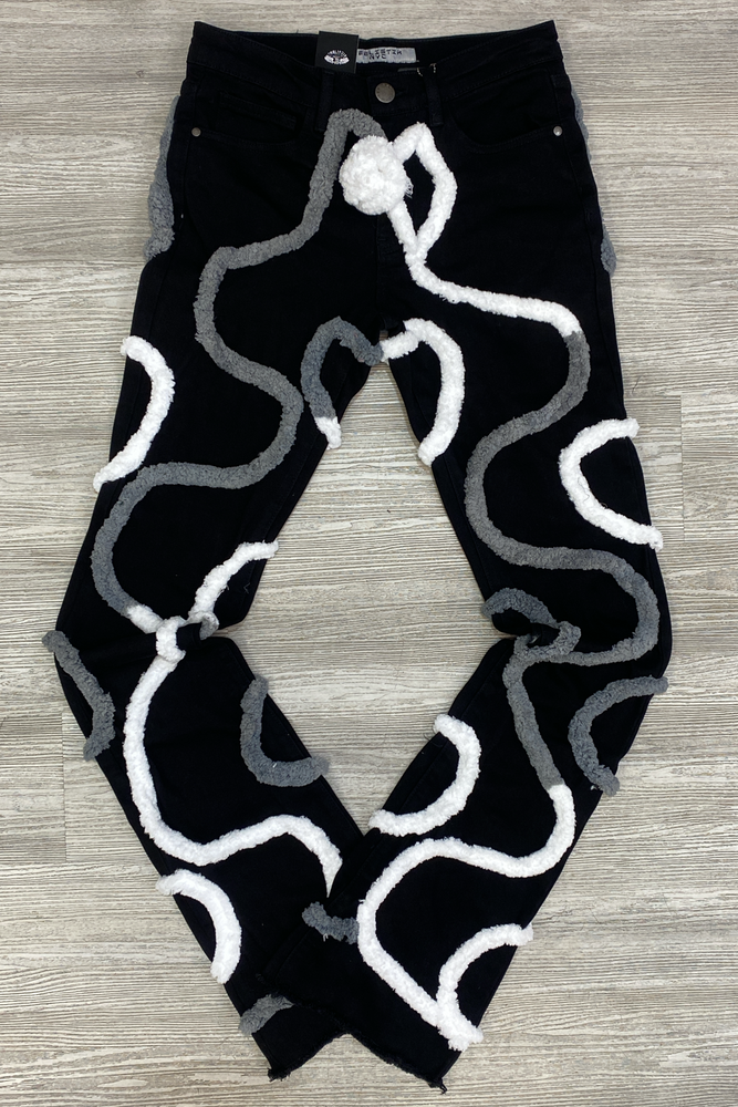Reelistik-corda stacked jeans (black)