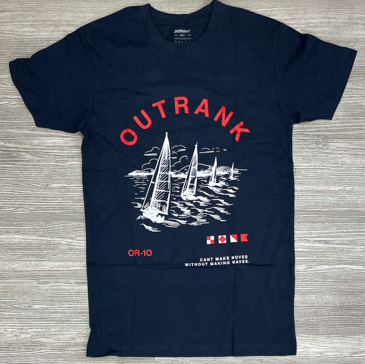 Outrank - making waves ss tee (blue)