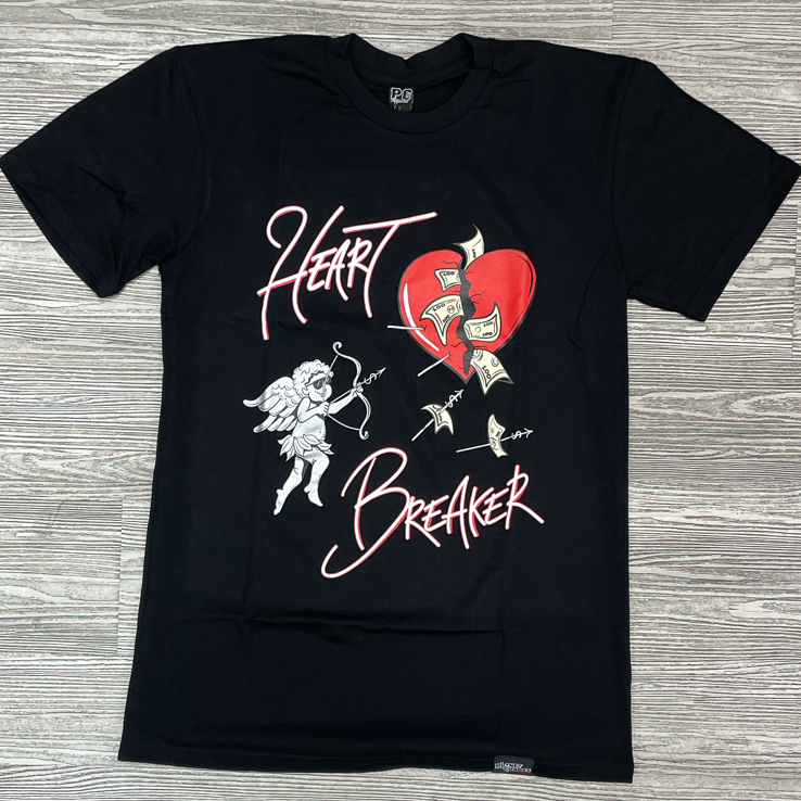 Planet of the grapes- Heart breaker ss tee (black/red)
