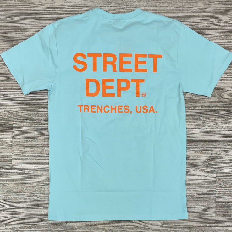 
                  
                    Planet of the grapes- street dept. ss tee (teal/orange)
                  
                