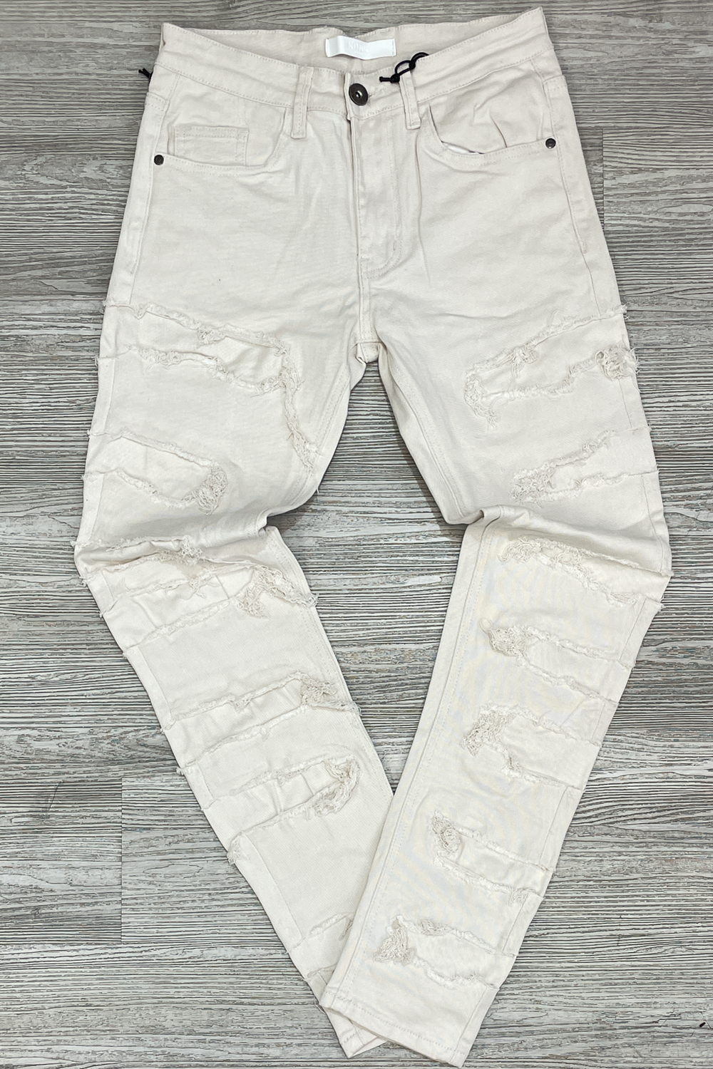 KDNK - patch jeans (cream)