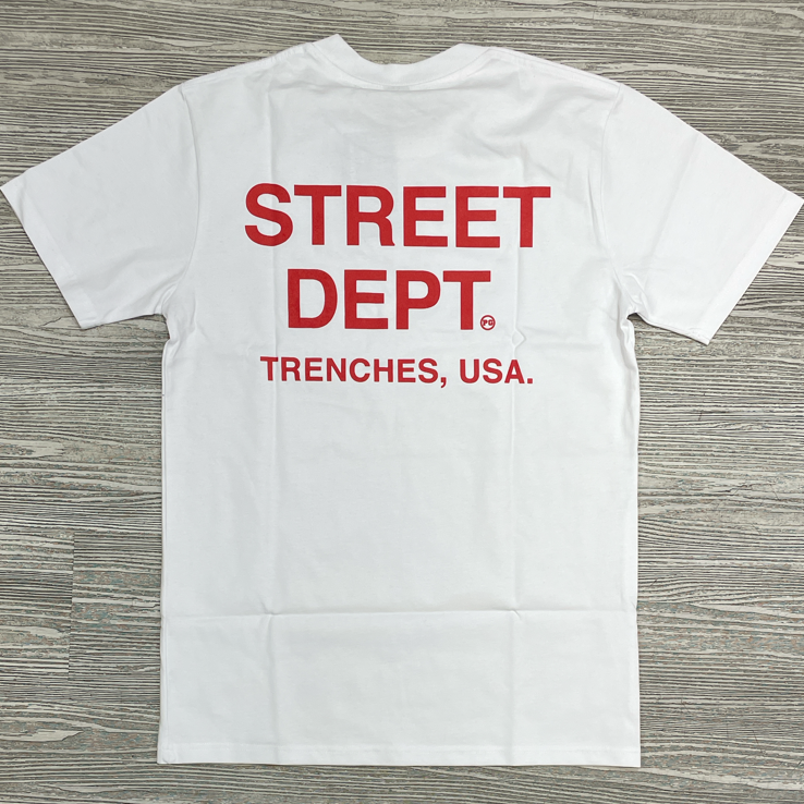 
                  
                    Planet of the grapes- street dept. ss tee (white/red)
                  
                