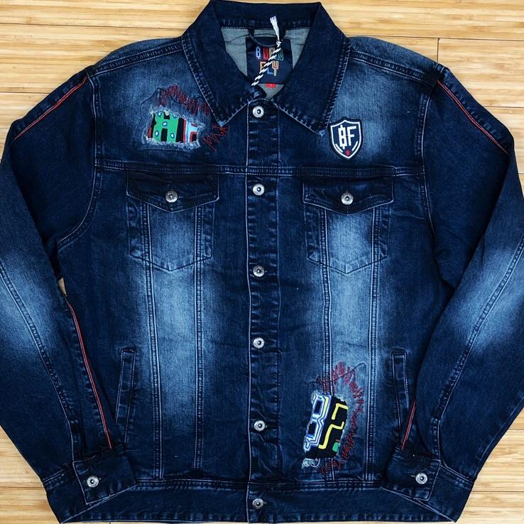 
                  
                    Born fly- bf patches denim jacket
                  
                