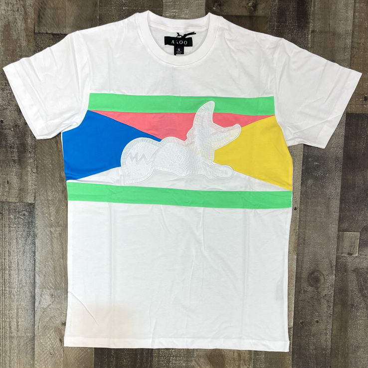 Akoo- align ss knit ss tee (white)
