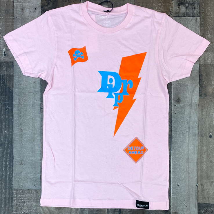 Cooper 9- “drip” graphic ss tee (pink)