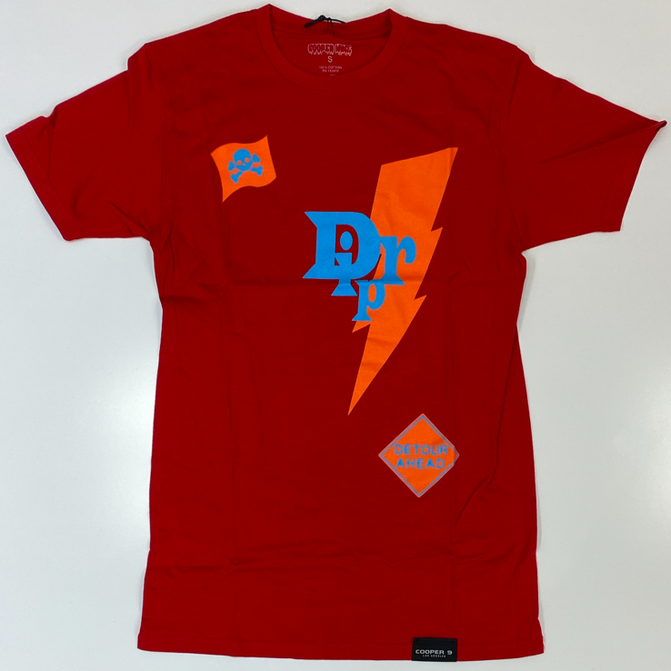 Cooper 9- “drip” graphic ss tee (red)