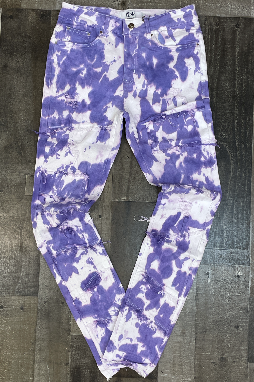 DNA Premium Wear- tie-dye denim jeans (purple)