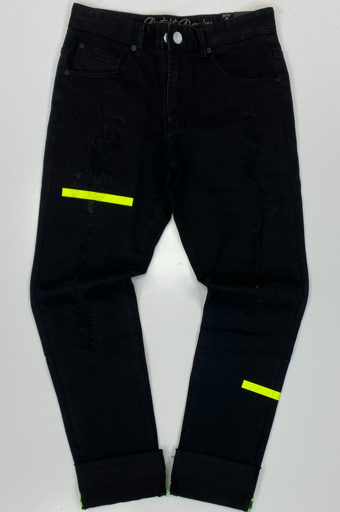 
                  
                    8Dstrkt- “painted neon” jeans w cuff
                  
                