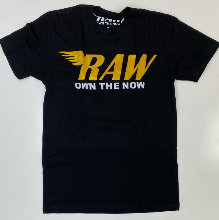 Rawyalty-raw patch ss tee (black/yellow)