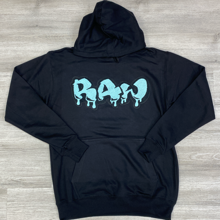 Rawyalty - raw drip hoodie (black/blue)