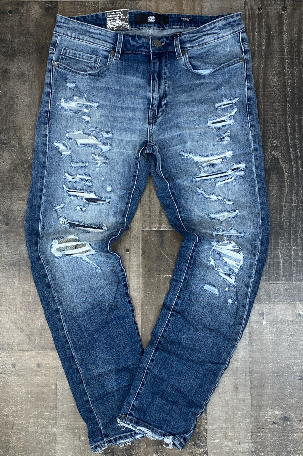 Jordan Craig- crushed & rolled jeans (aged wash)