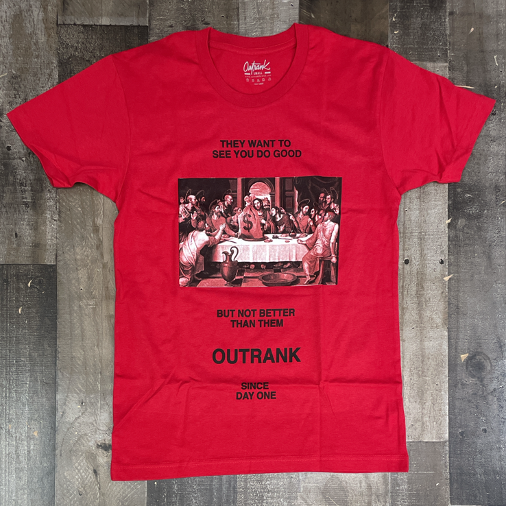Outrank - better than them ss tee (red)