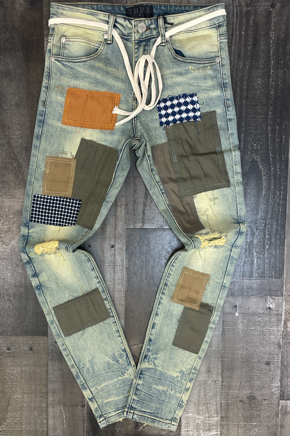 THRT- santorini patchwork denim jeans