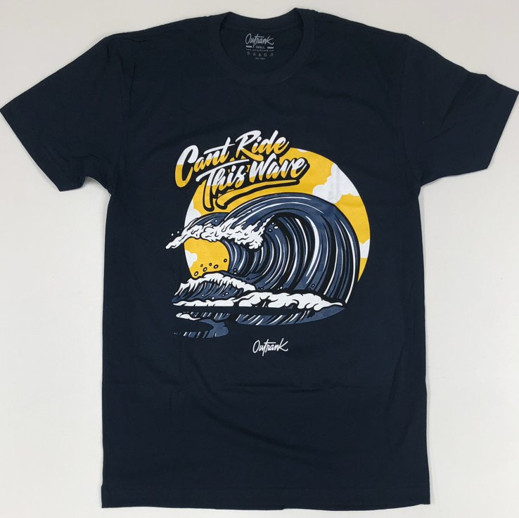 Outrank- can’t ride this wave ss tee