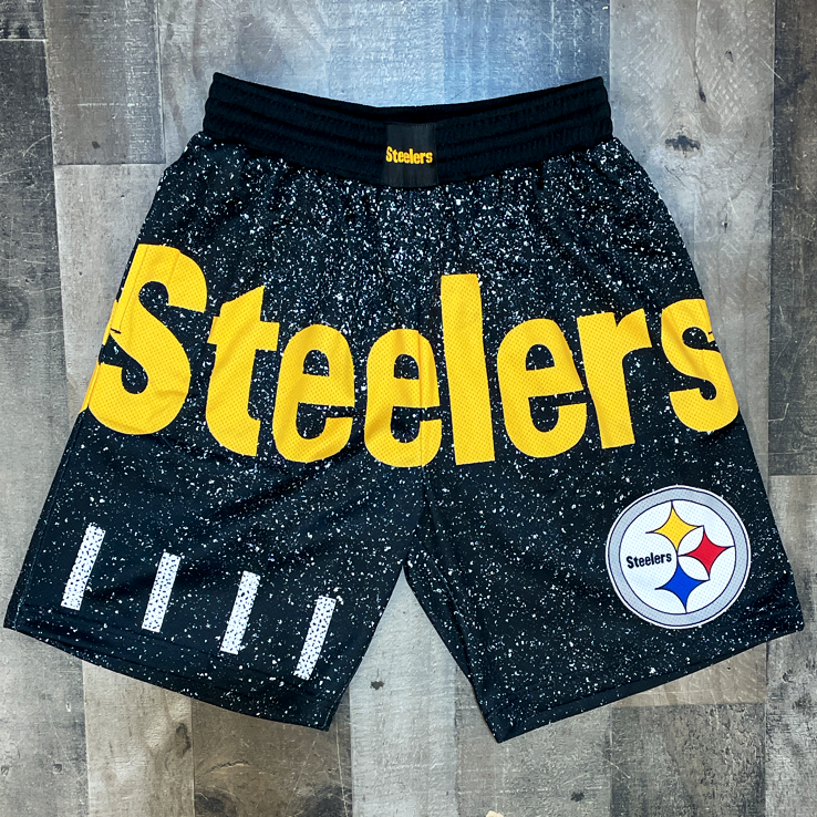 Mitchell & Ness- steelers nfl shorts