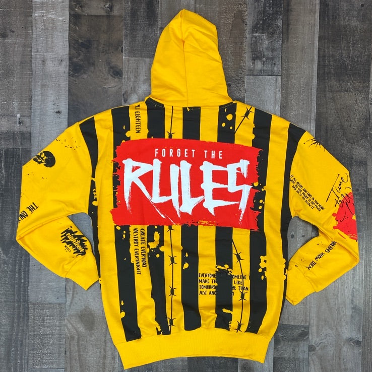
                  
                    Plus Eighteen- forget the rules hoodie (yellow)
                  
                