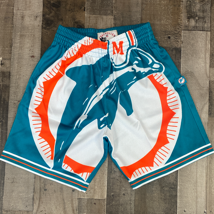 Mitchell & Ness- NFL big face shorts Dolphins