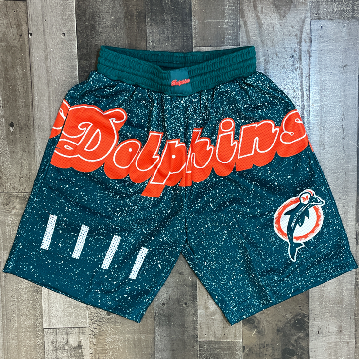 Mitchell & Ness- dolphins nfl shorts