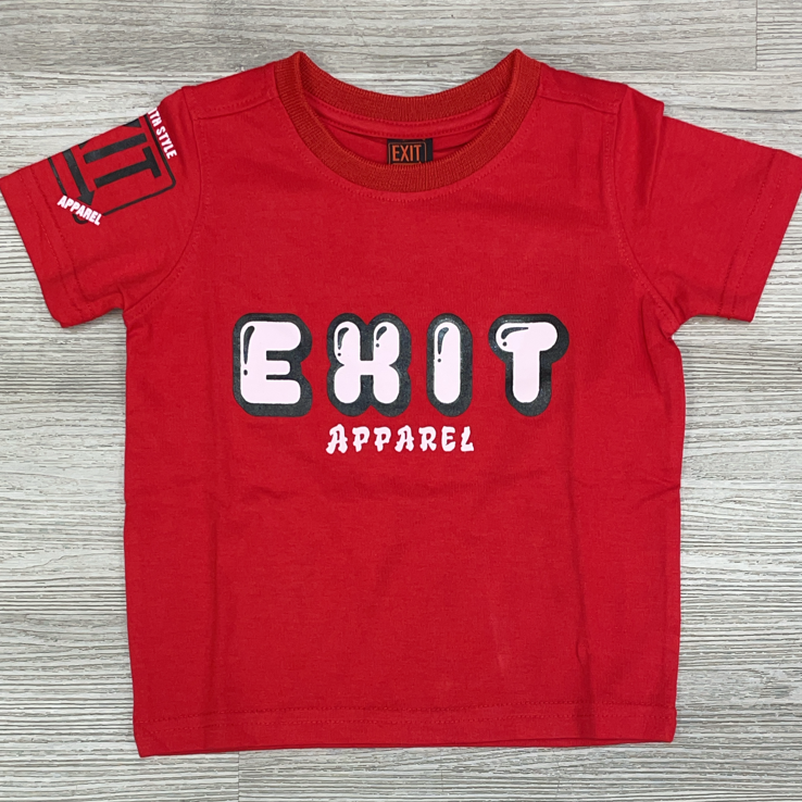 EXIT- exit apparel ss tee (red)(kids)