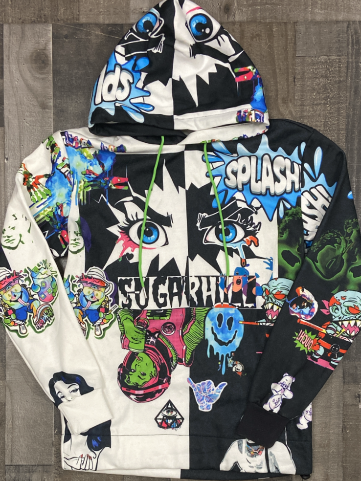 Sugarhill - split psycho hoodie