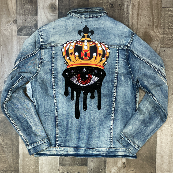Roku Studio- royal eye jean jacket