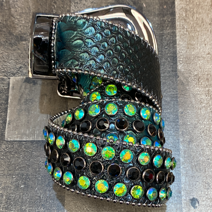 
                  
                    Dna Premium Wear- studded belt (black/green)
                  
                
