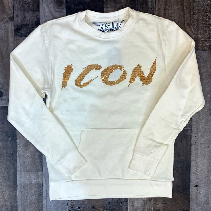 Rawyalty- Icon sweater (cream/gold)