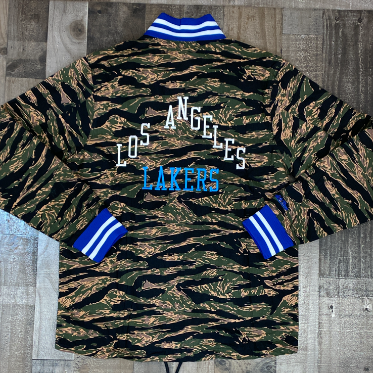 
                  
                    Mitchell & Ness- NBA tiger camo jacket Lakers
                  
                