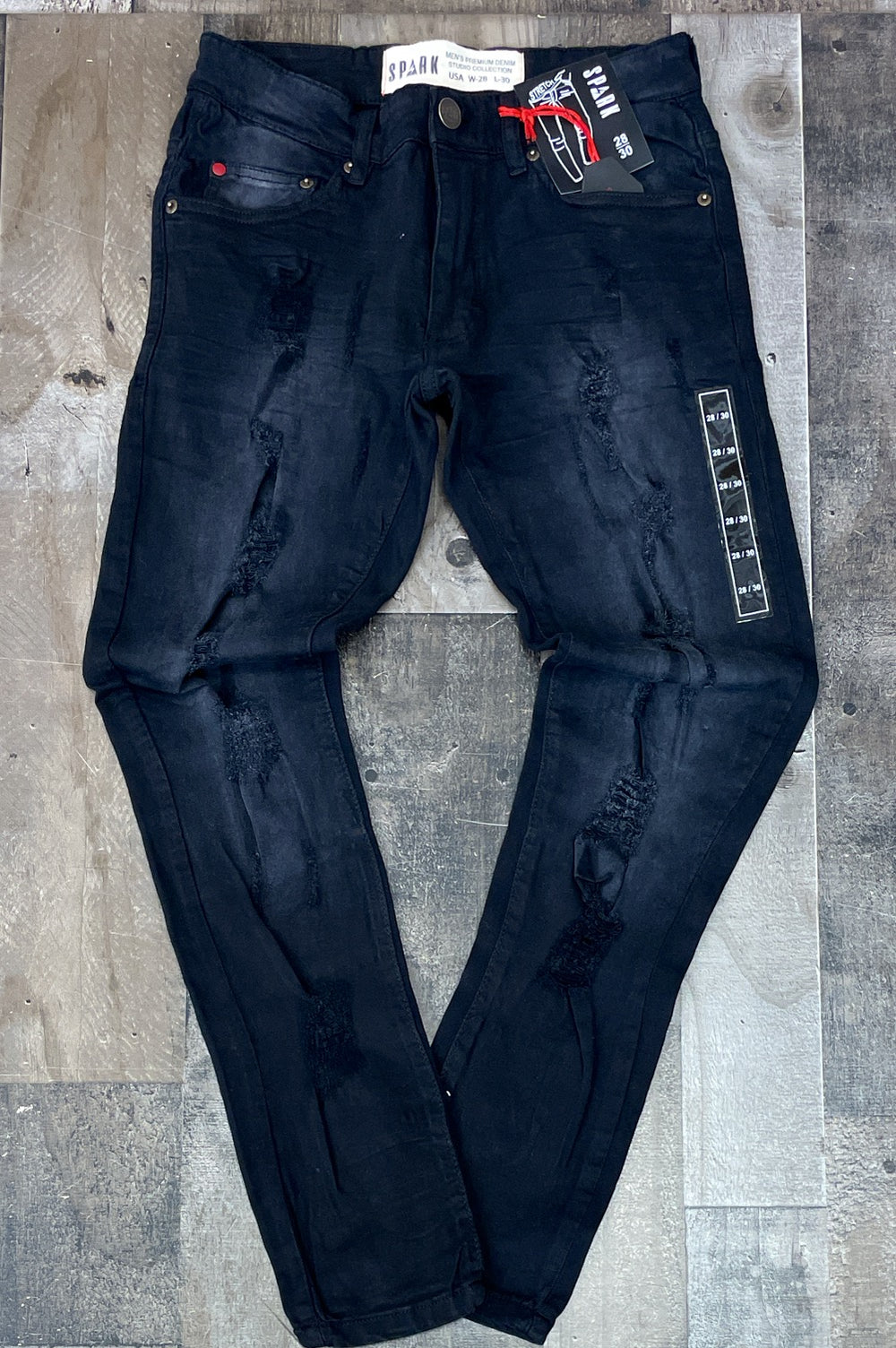 Spark- ripped color jeans