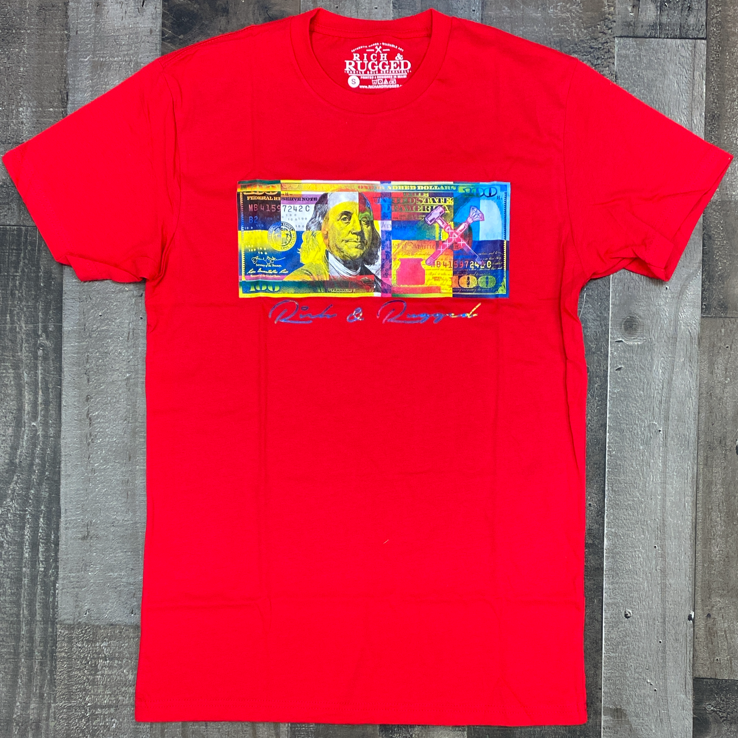 Rich & Rugged- color money ss tee (red)